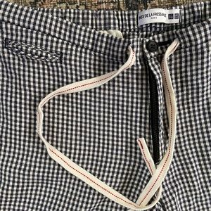 UNIQLO Cotton Linen Gingham Pants